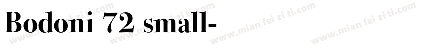 Bodoni 72 small字体转换